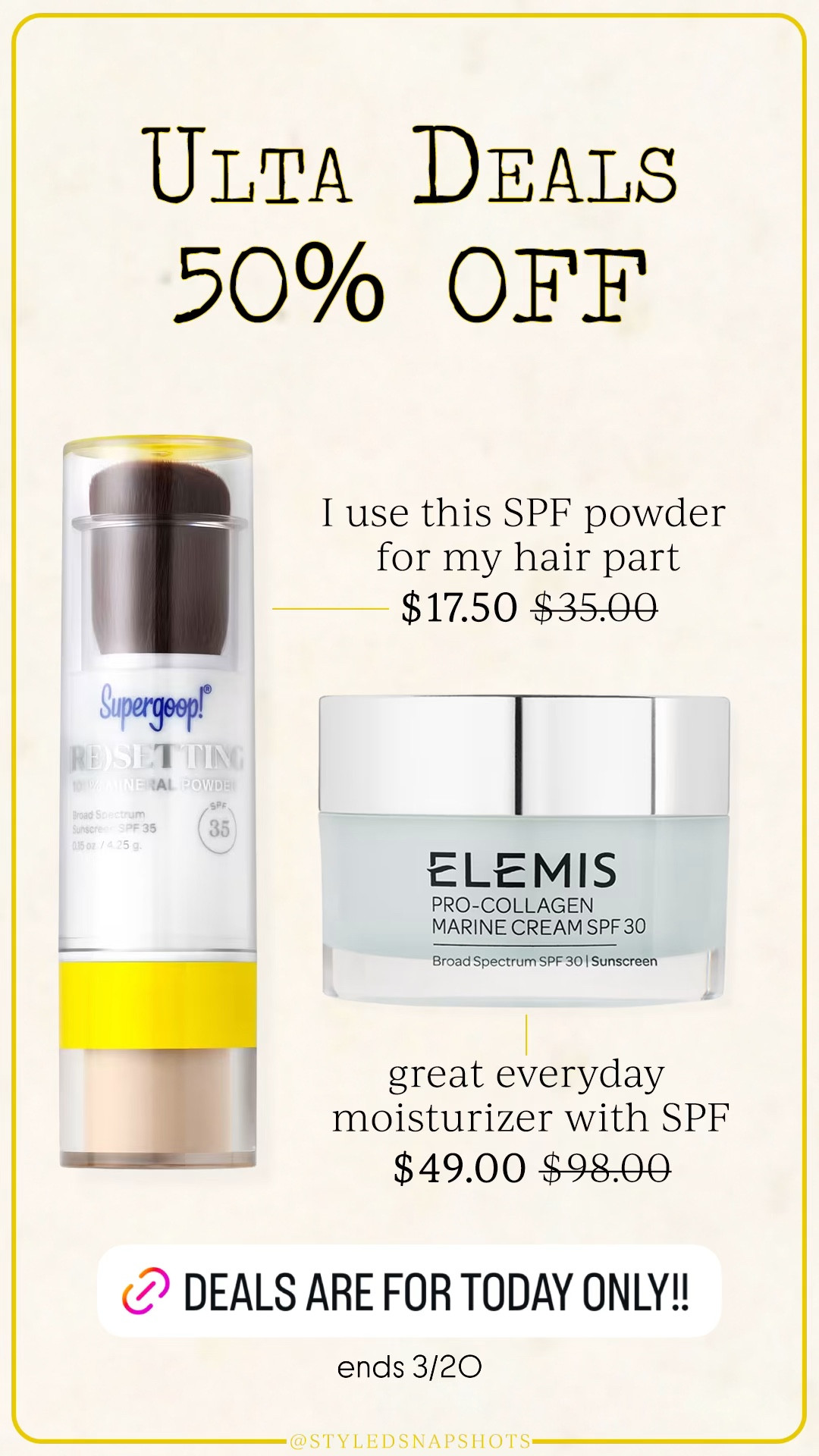 50% off today only!! 

#LTKBeauty #LTKSaleAlert