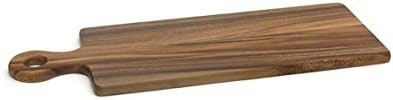 Lipper International Acacia Wood Serving and Cutting Board, 19.75" x 7" x 0.5" | Amazon (US)