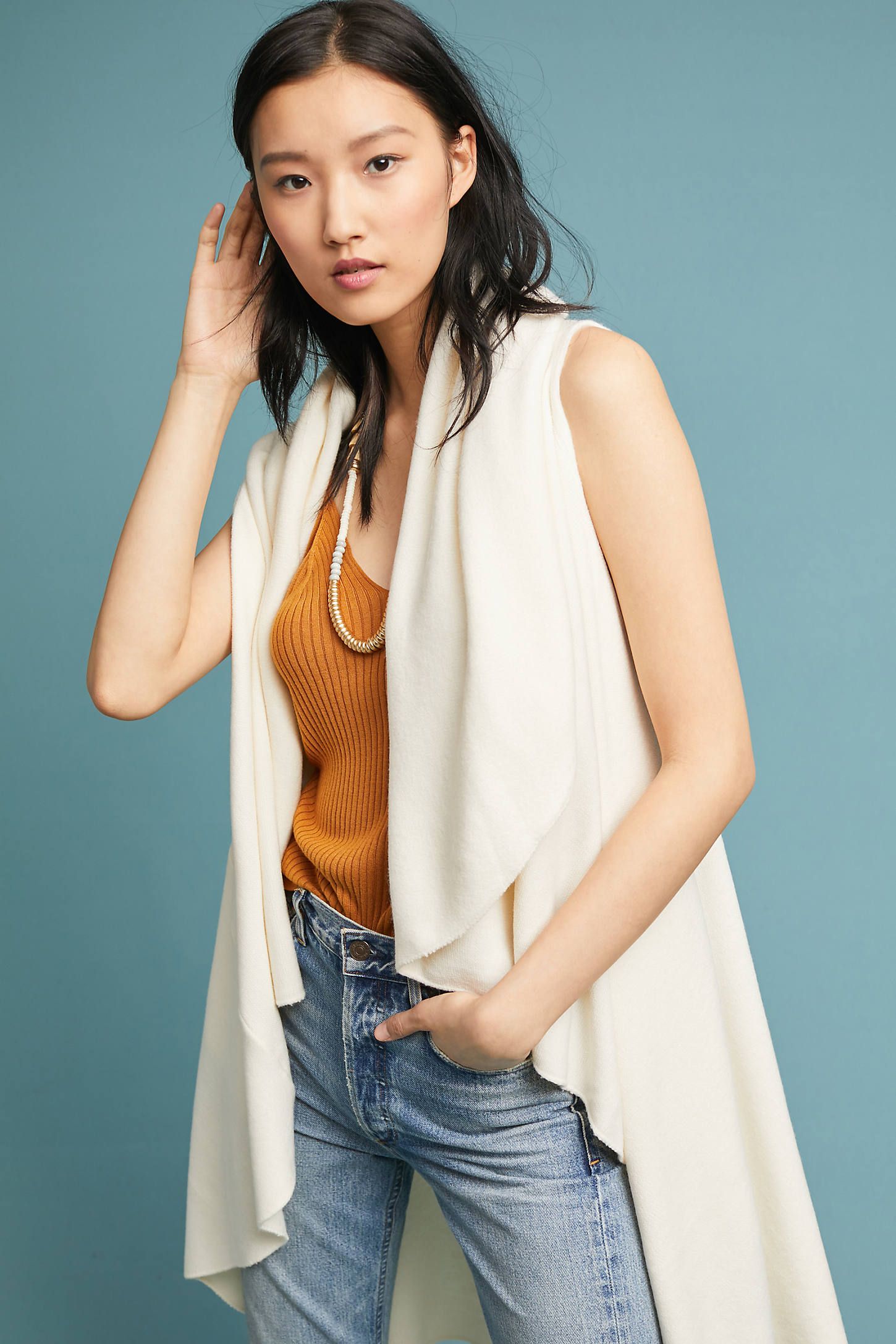 Cascades Shawled Vest | Anthropologie (US)