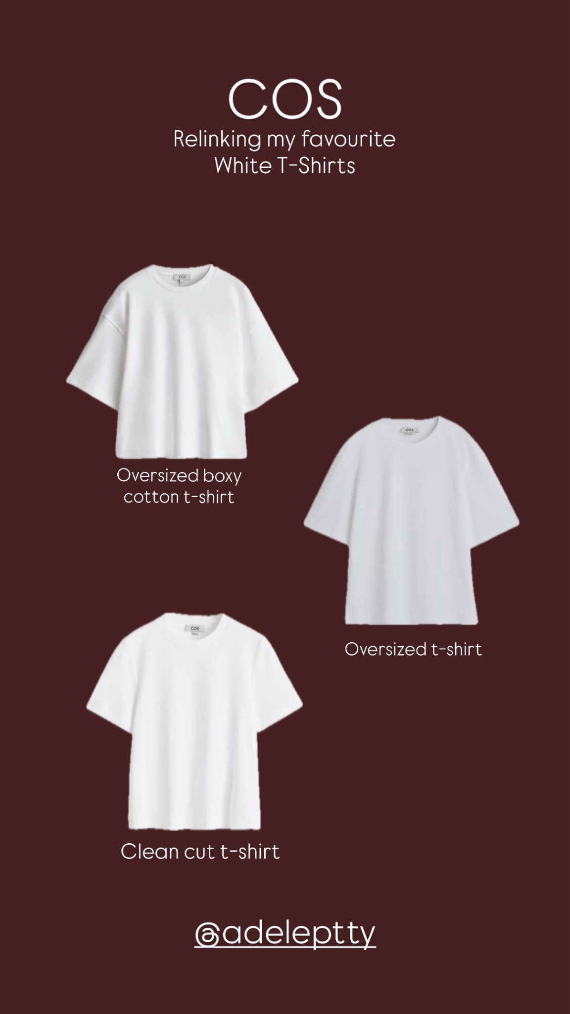 EVERYDAY BASICS 🤍

Relinking my favourite white t-shirts from COS 


#LTKmidsize #LTKuk #LTKeurope