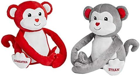 Let's Make Memories Personalized Hugs and Kisses Monkeys - Valentine’s Day - Stuffed Monkeys - ... | Amazon (US)