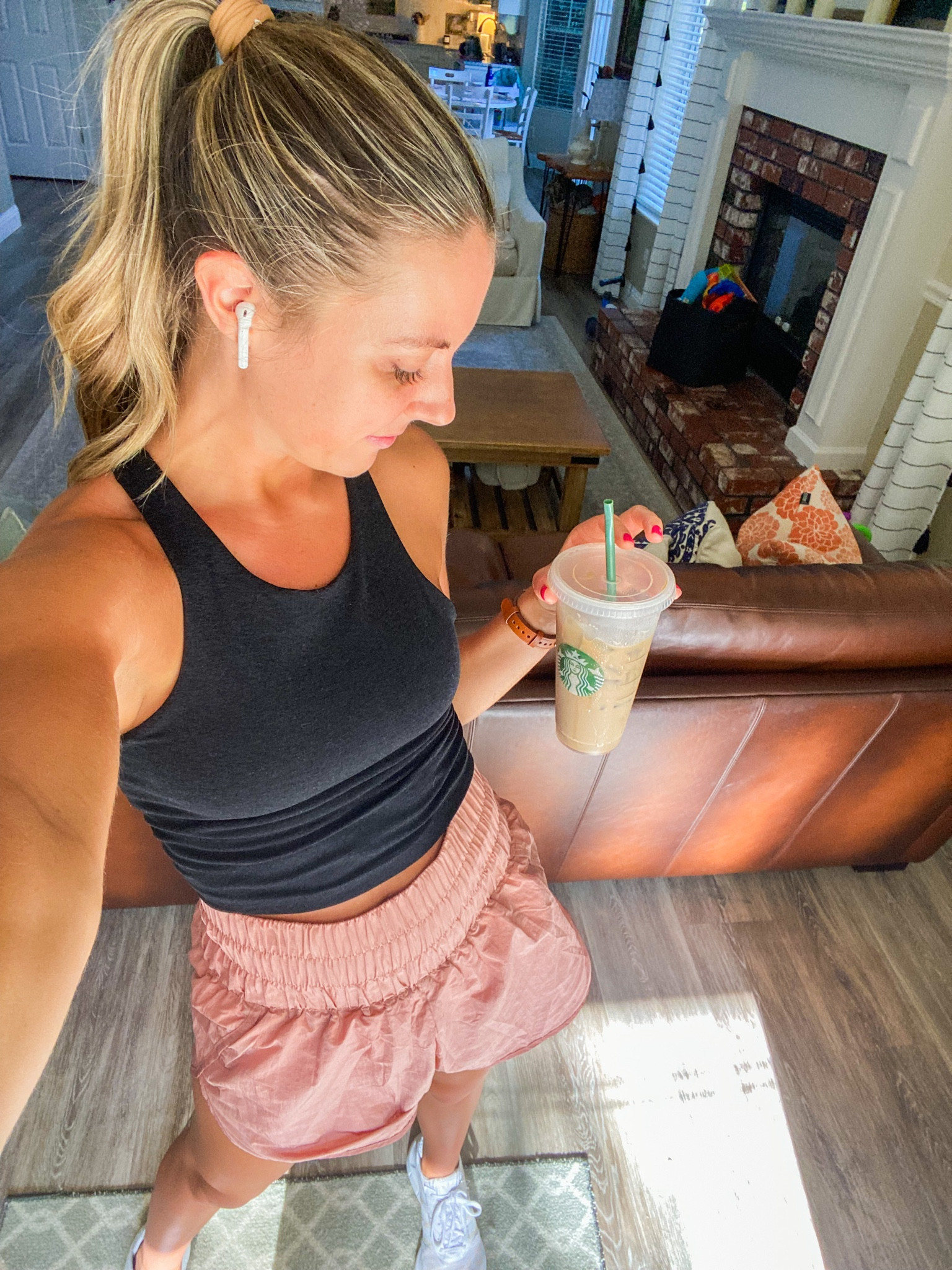 My favorite workout pieces currently! I I have worn this top every week since I got it last year. It’s truly the best one out there …and these FP dupe shorts are $8 🩷🤸🏼‍♂️ #workoutoutfit #fpdupe 

#LTKfitness #LTKsalealert #LTKSeasonal