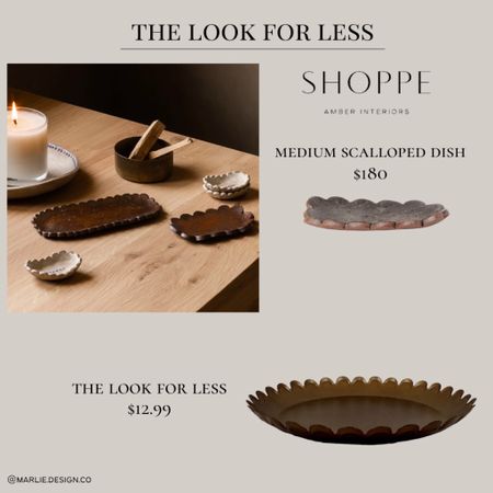The look for less | amber interiors dupe | scalloped plate | shelf decor | amber interiors shoppe 

#LTKhome #LTKstyletip #LTKunder50