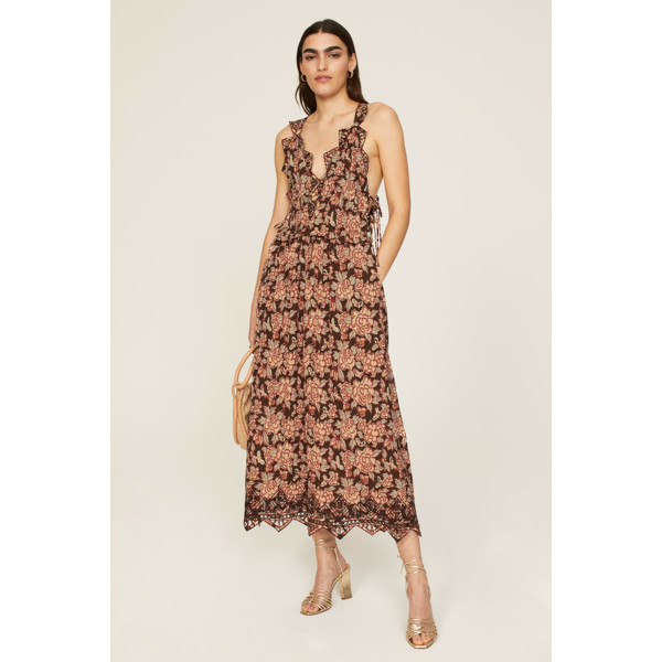Sea New York Emelia Dress brown-multicolored-print | Rent the Runway