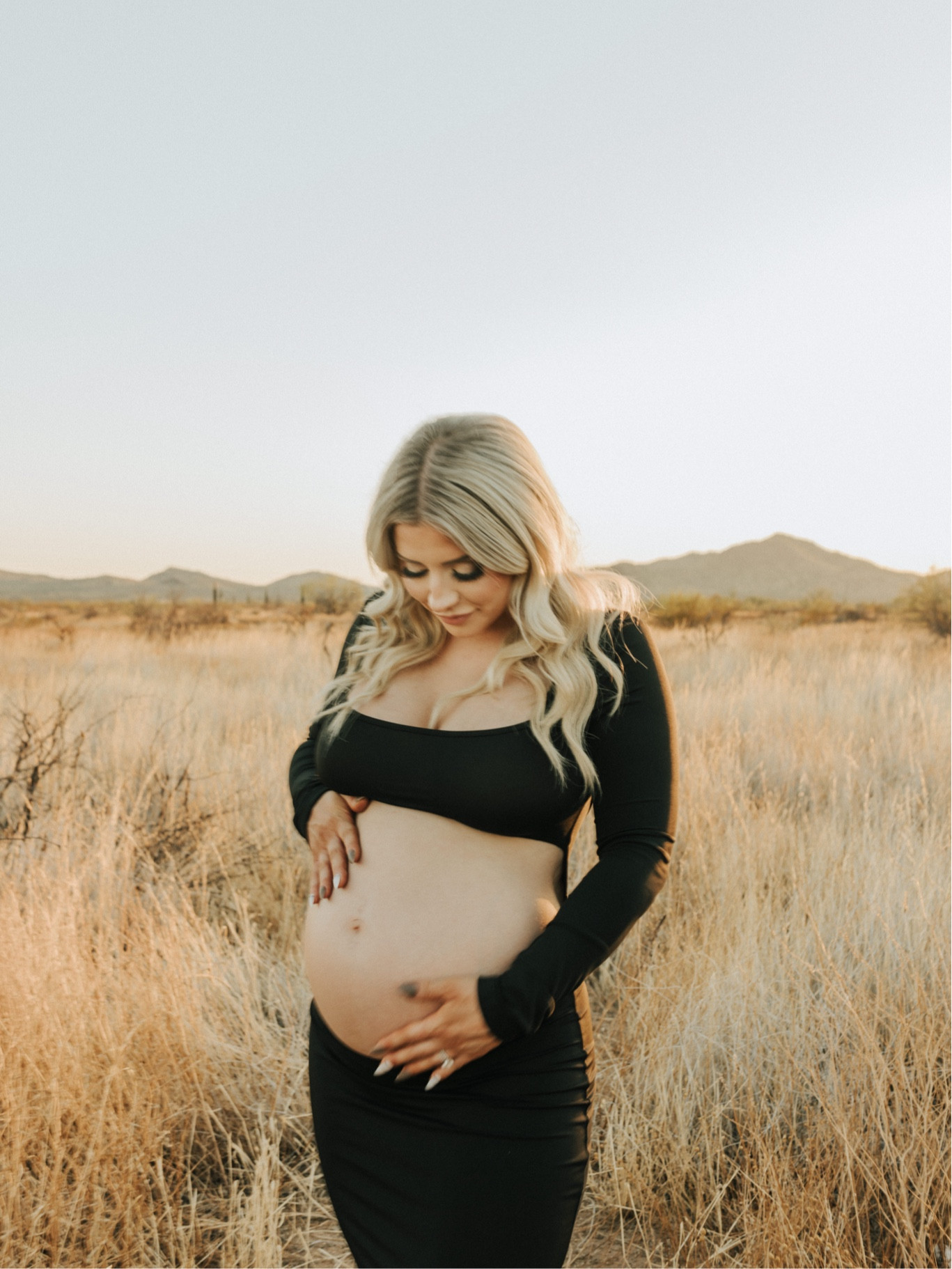 Black cut-out bodycon dress (not maternity) was the perfect dress to show off the bump! It’s also on sale for less than $20.. 😳🔥 I’m in a size medium here 

#LTKBump #LTKBaby #LTKSaleAlert