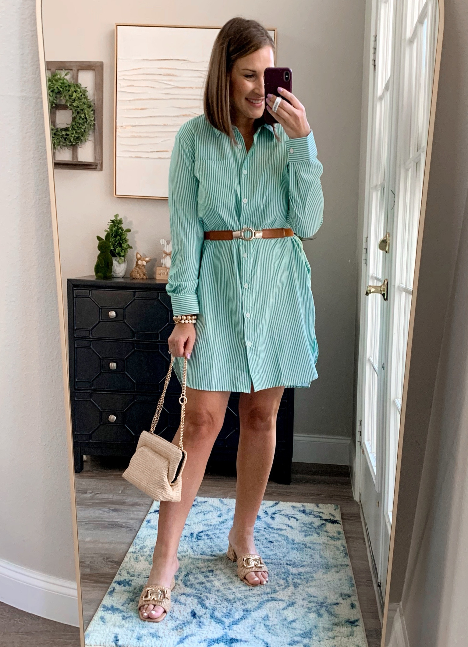 Button down shirt dress styled to go out! Dress up or down 🤩

TTS- medium 
I’m 5’5

#LTKmidsize #LTKfindsunder50 #LTKstyletip