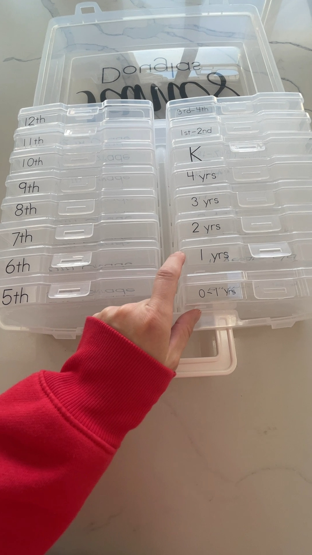 Photo organizer from infant to graduation.

#LTKFamily #LTKKids