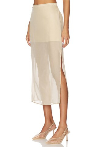 Osk Midi Skirt in Champagne | Revolve Clothing (Global)