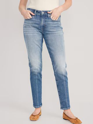 Mid-Rise OG Straight Ankle Jeans for Women | Old Navy (US)