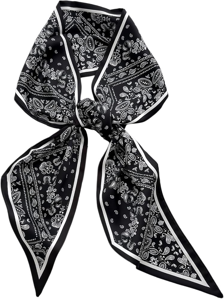 Fashion Scarf for Women - 58" Long Skinny Scarf Lightweight, Luxurious Silk Feeling for Neck, Hai... | Amazon (US)