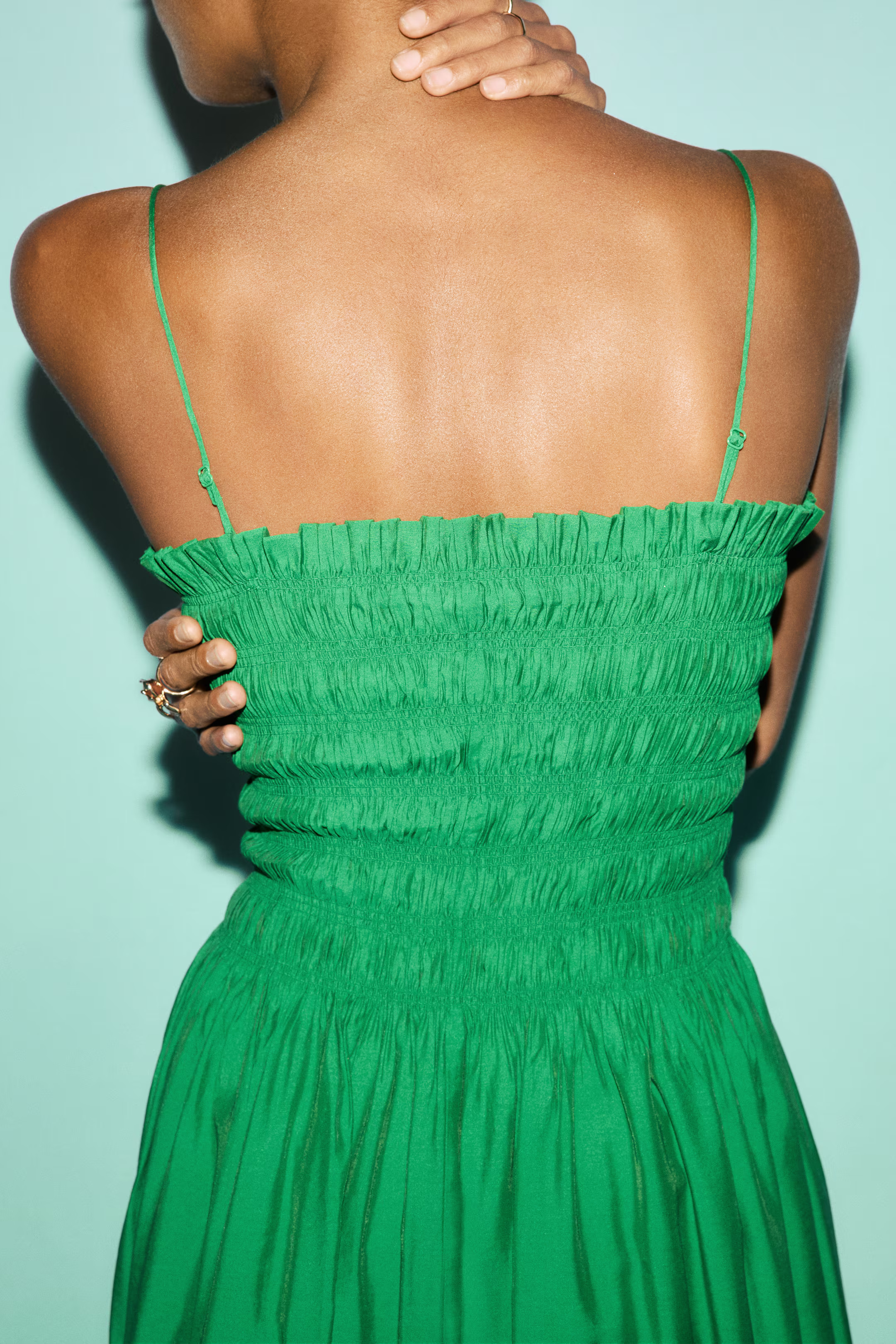 Smocked-Bodice Strappy Dress | H&M (US + CA)