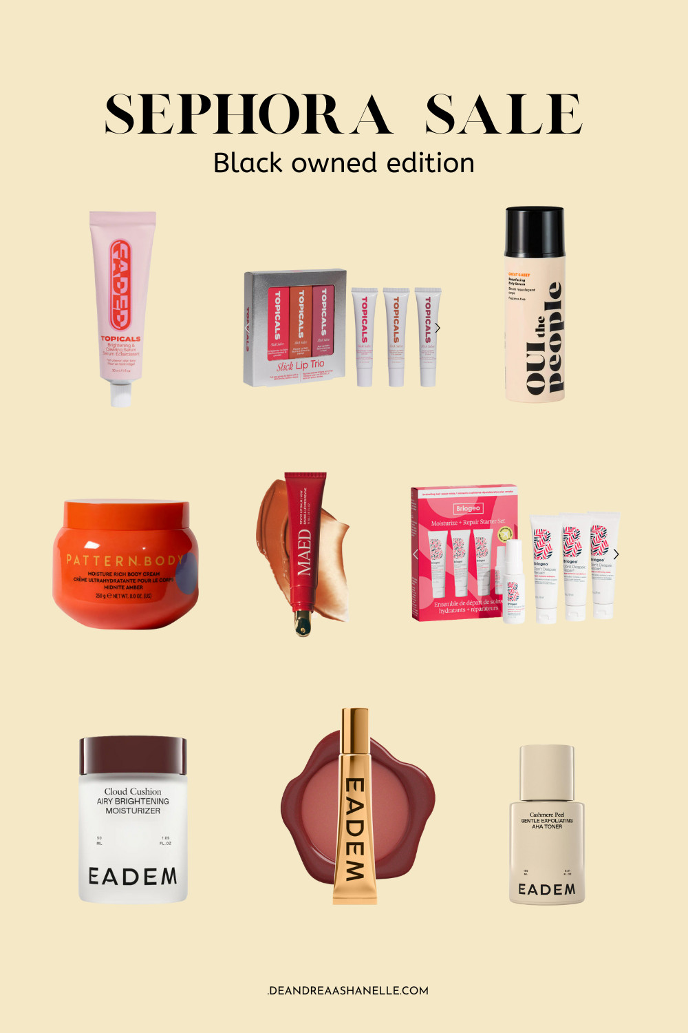 Products to try from the Sephora Sale that are black owned brands. 

 #LTKFindsUnder100 #LTKBeauty