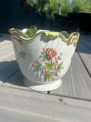 Brand New With Box Herend Queen Victoria Planter Cache Pot  | eBay | eBay US