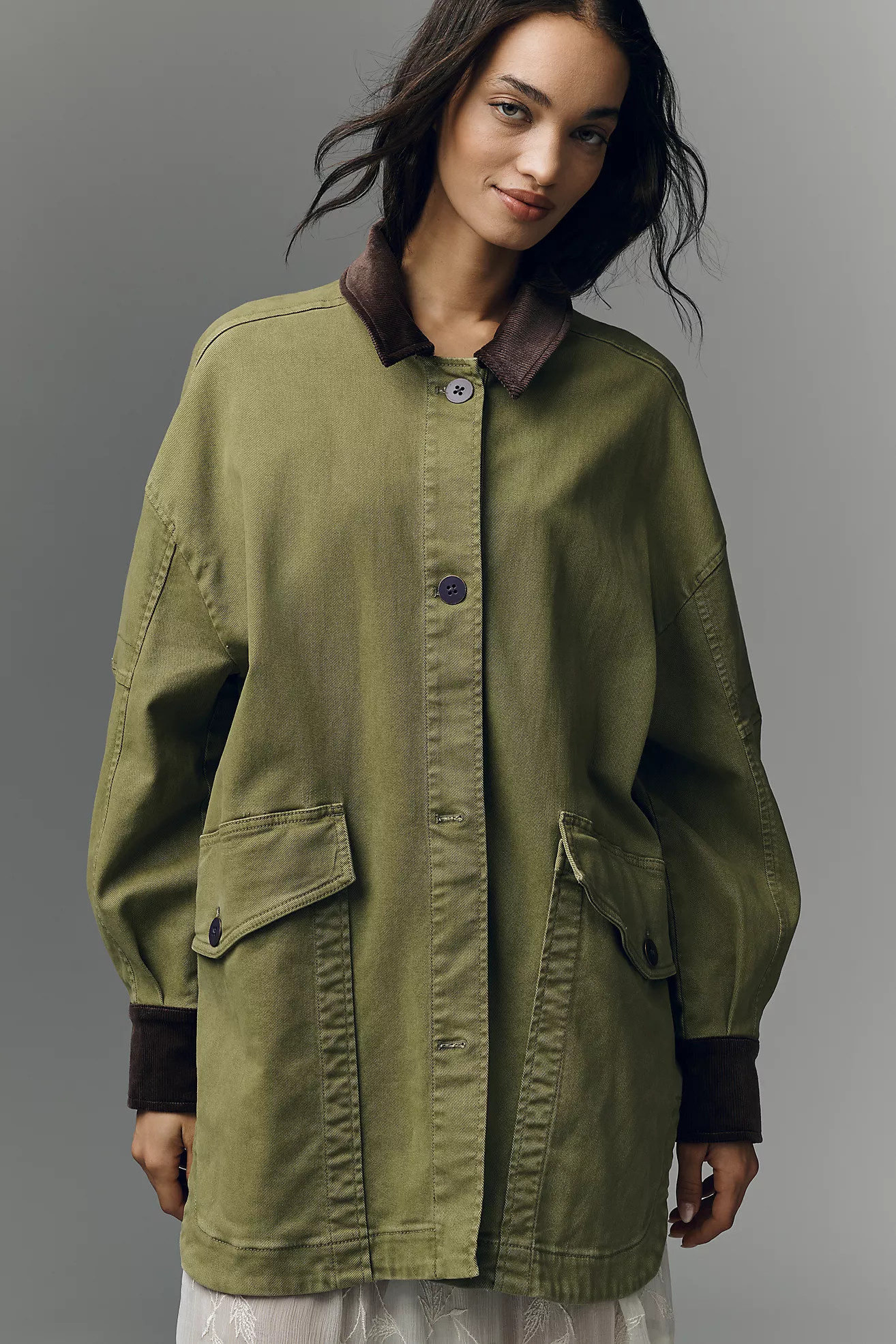Pilcro Oversized Barn Coat | Anthropologie (US)