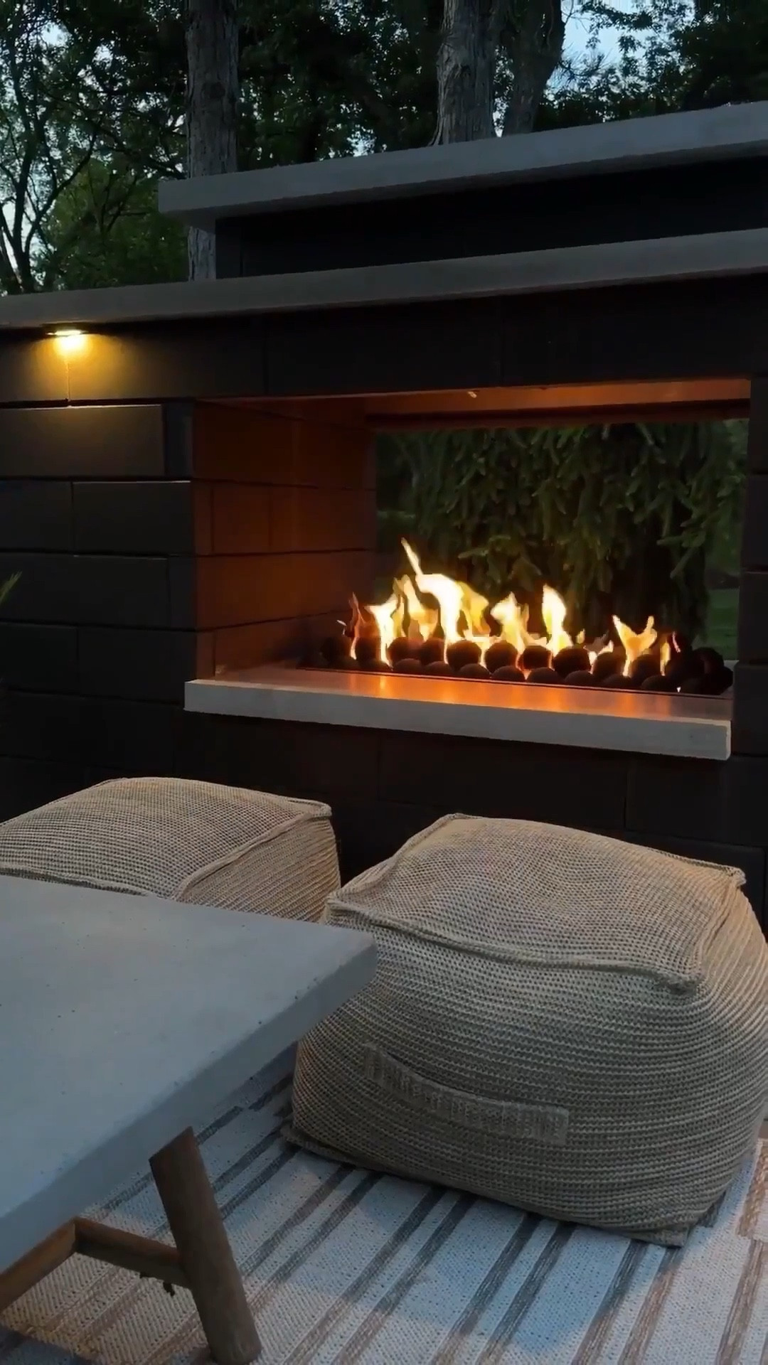 We added these fire balls to our outdoor fireplace two summers ago and they were the perfect addition! I have 2 sets in here for a full look. Amazon find we love! 

#LTKHome