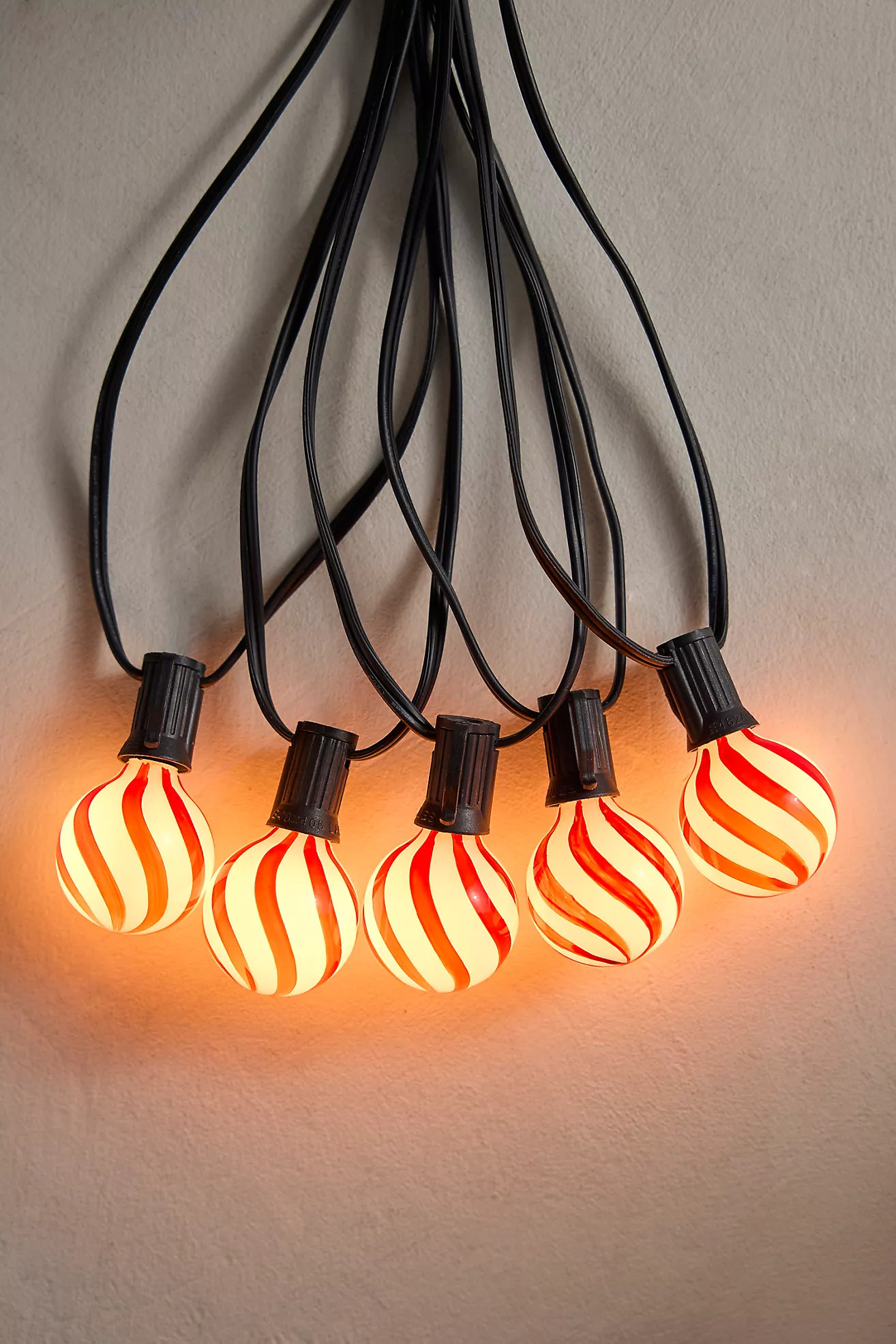 Stargazer Garden Lights, Set of 10 Bulbs, Candy Cane | Terrain