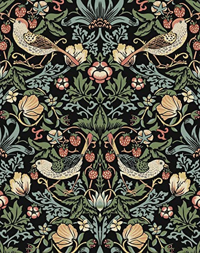 NextWall Aves Garden Peel and Stick Wallpaper (Ebony) | Amazon (US)