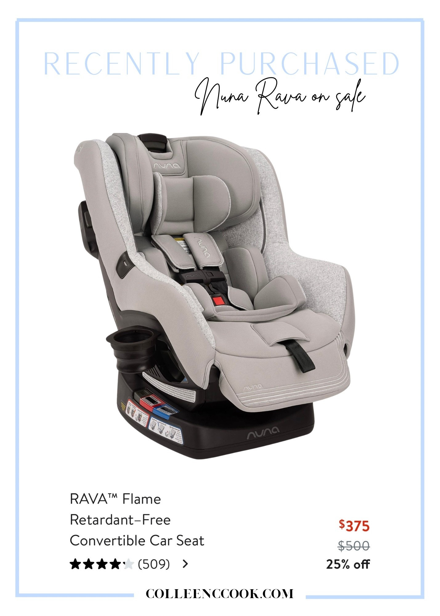 Nuna Rava toddler car seat on sale 