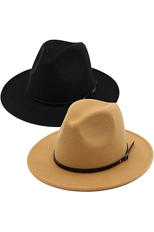 Lisianthus Women Belt Buckle Fedora Hat | Amazon (US)