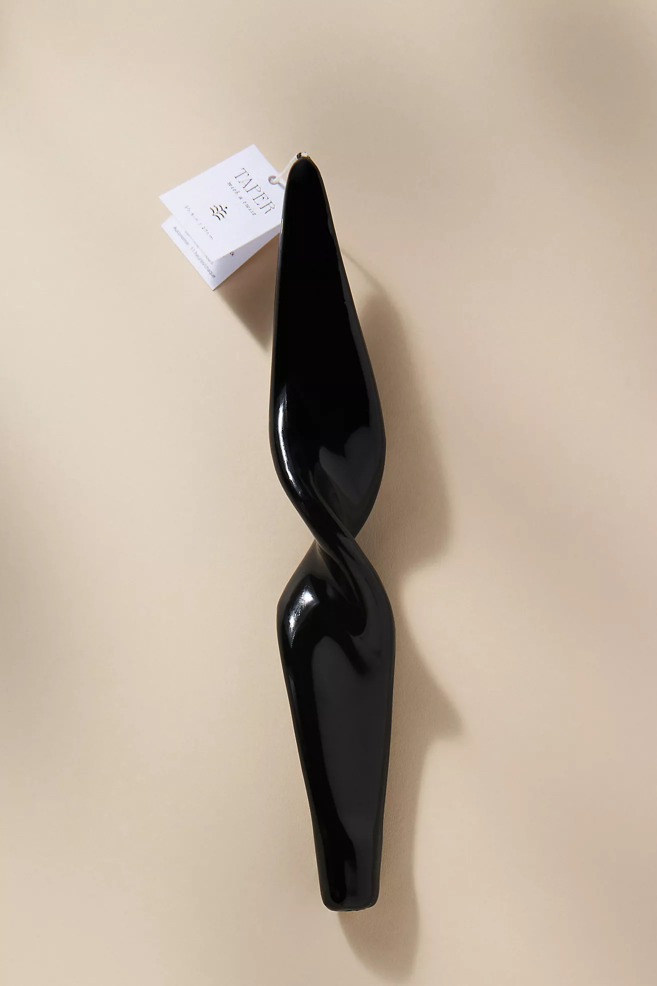 Glossy Twist Taper Candle | Anthropologie (US)