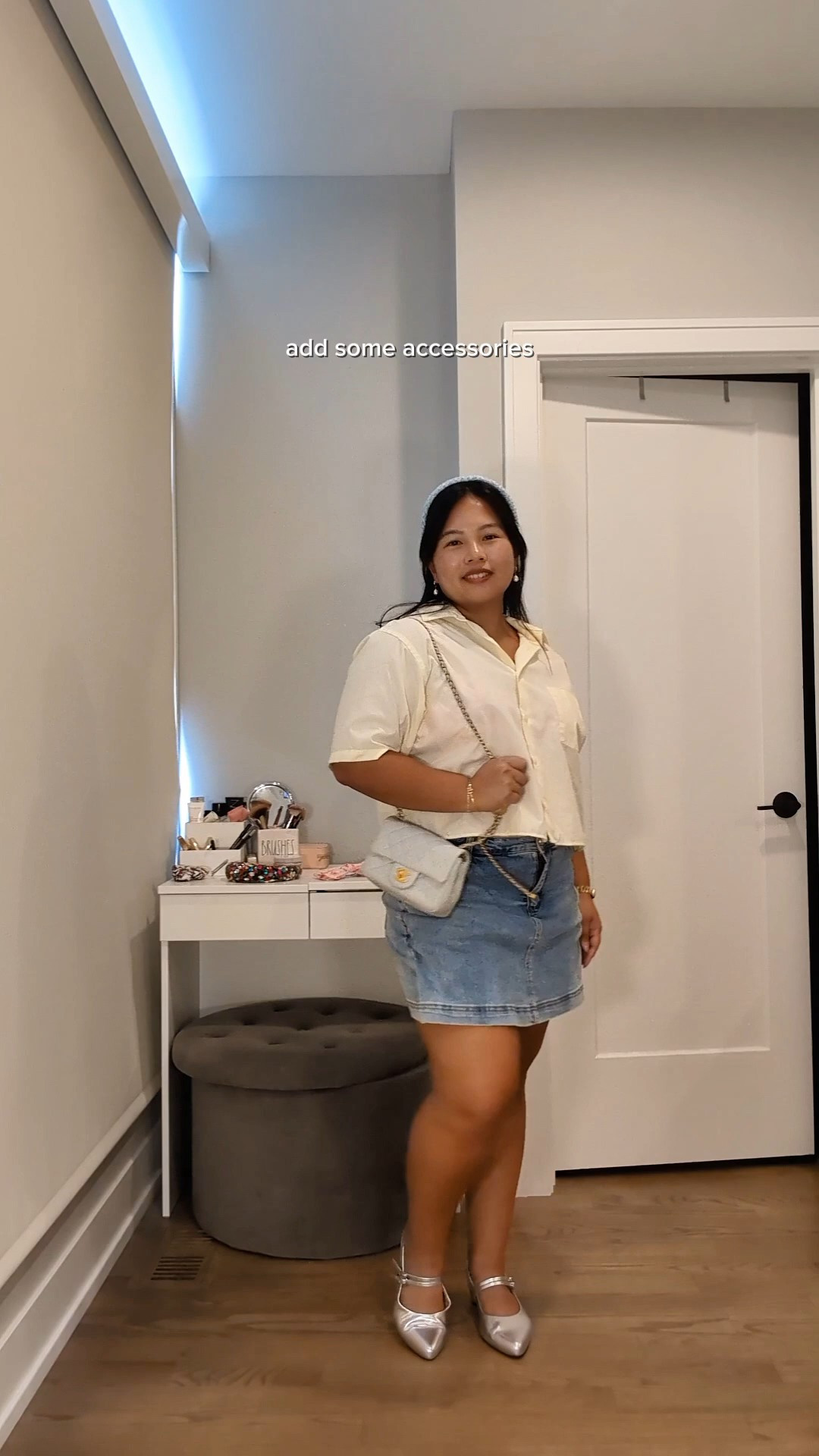 7 outfits for a baddie with a belly - preppy denim skirt + cropped shirt- this denim skirt size XL from Amazon has been my go to!

#LTKMidsize #LTKPetite