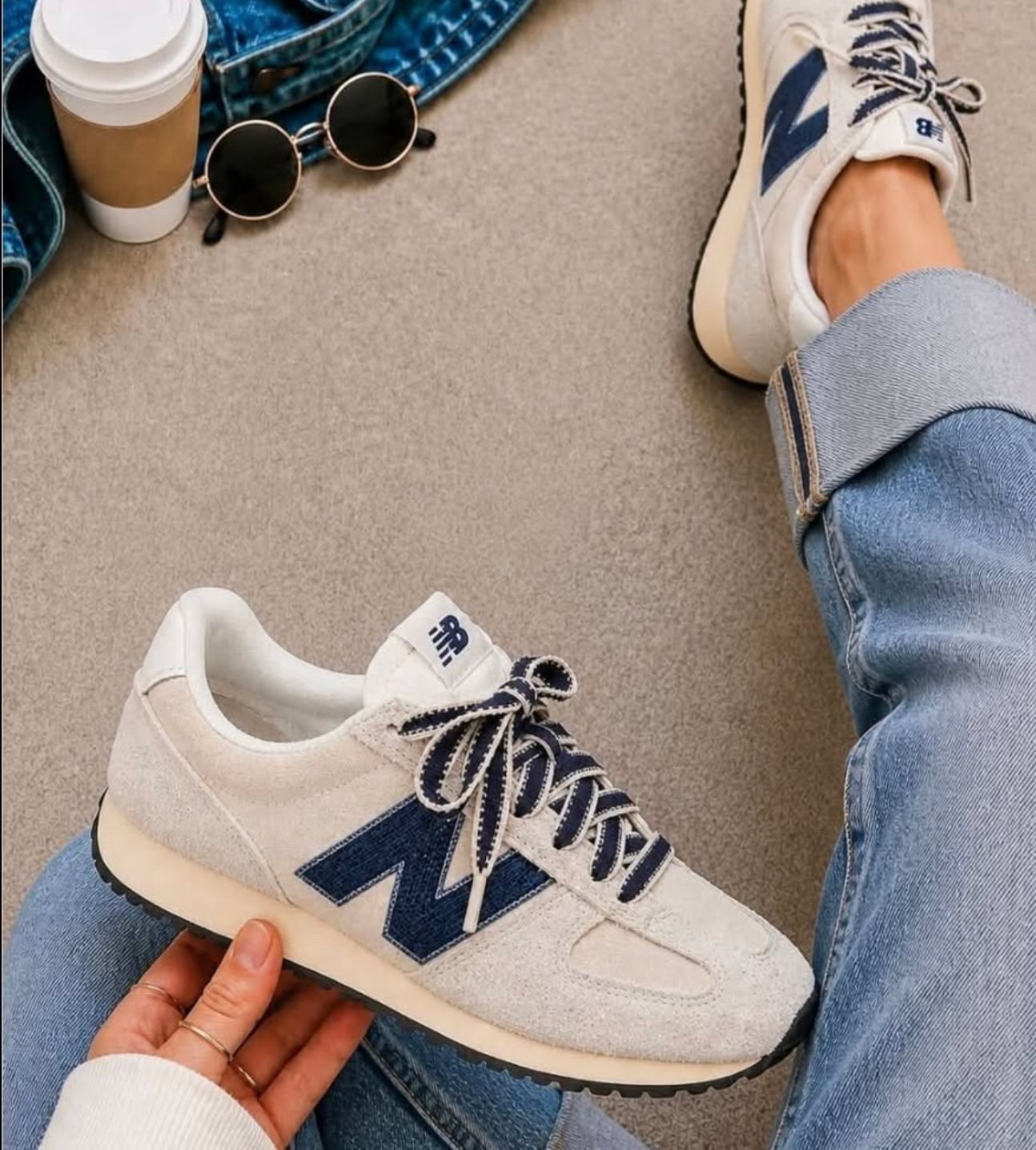 OMG…these New Balance Sneakers with that stitching!!! Giving a denim vibe.

#LTKootd #LTKgrwm #LTKdayinmylife
