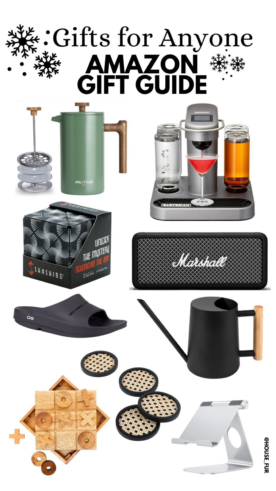 🎁 Unwrap the joy of gifting! 🎁 From sleek cocktail machines to convenient iPad holders, a classic wooden tic-tac-toe game, and charming watering cans, our gift guide has something for everyone. Whether it's for a special occasion or just because, find the perfect presents to bring a smile to their face. 

#LTKGiftGuide #LTKHolidaySale #LTKSeasonal