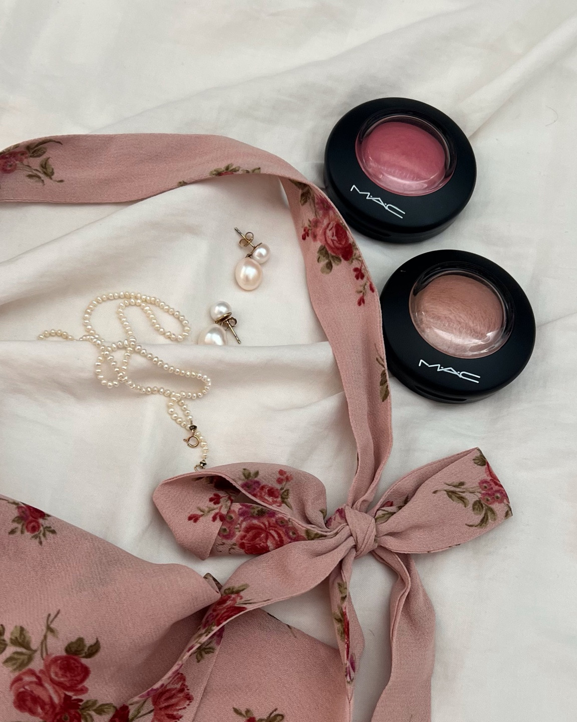 MAC blushes, pink floral dress for Spring, Pearl earrings 

#LTKbeauty #LTKstyletip #LTKfindsunder50