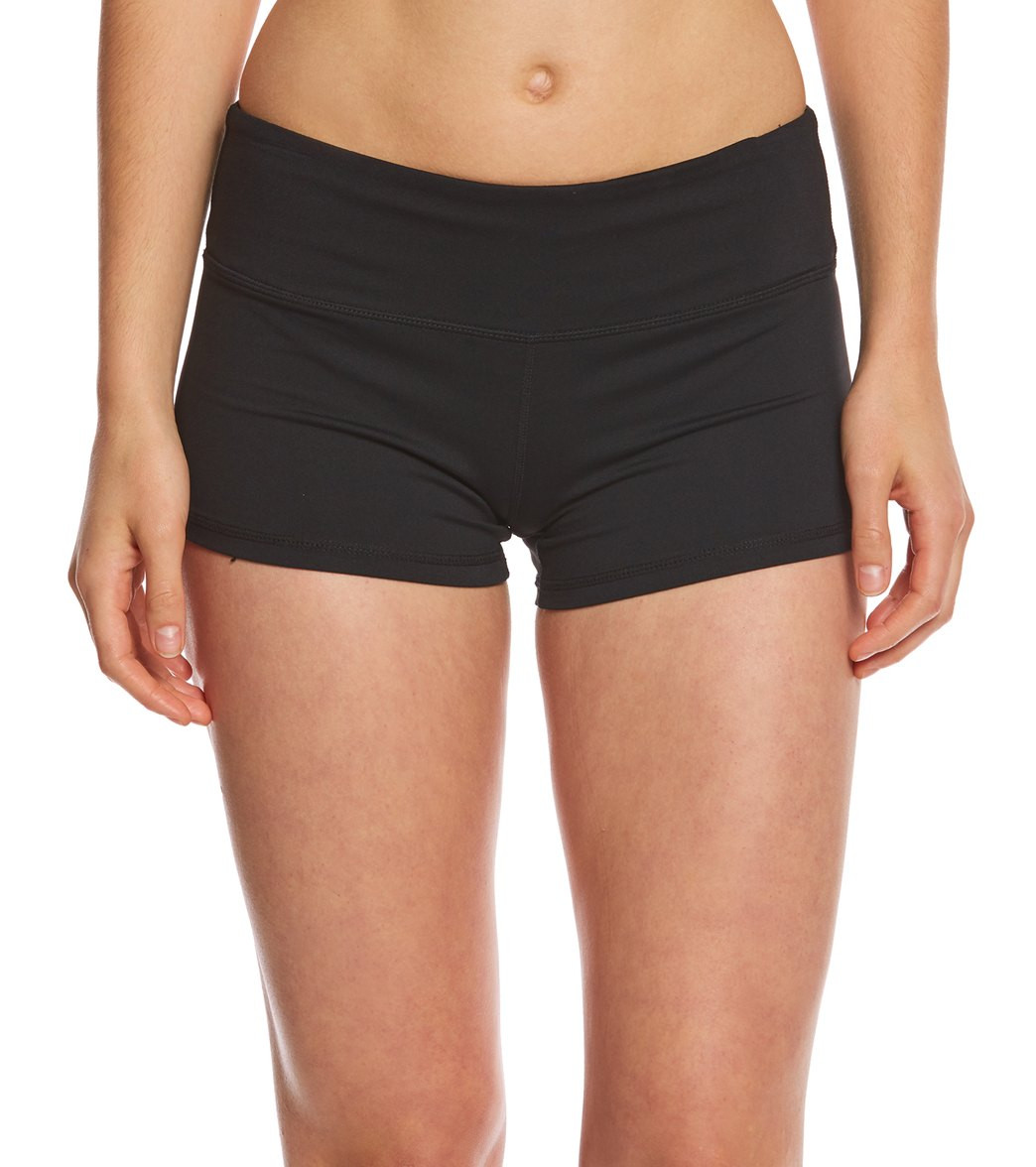 Spiritual Gangster Grateful Arch Hatha Yoga Shorts - Black - L | SwimOutlet.com