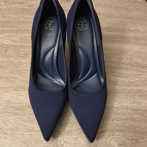 Cosy Island Womens Size 10 StyleFlex Navy Pointed Toe Heeled Platform Pumps | eBay US