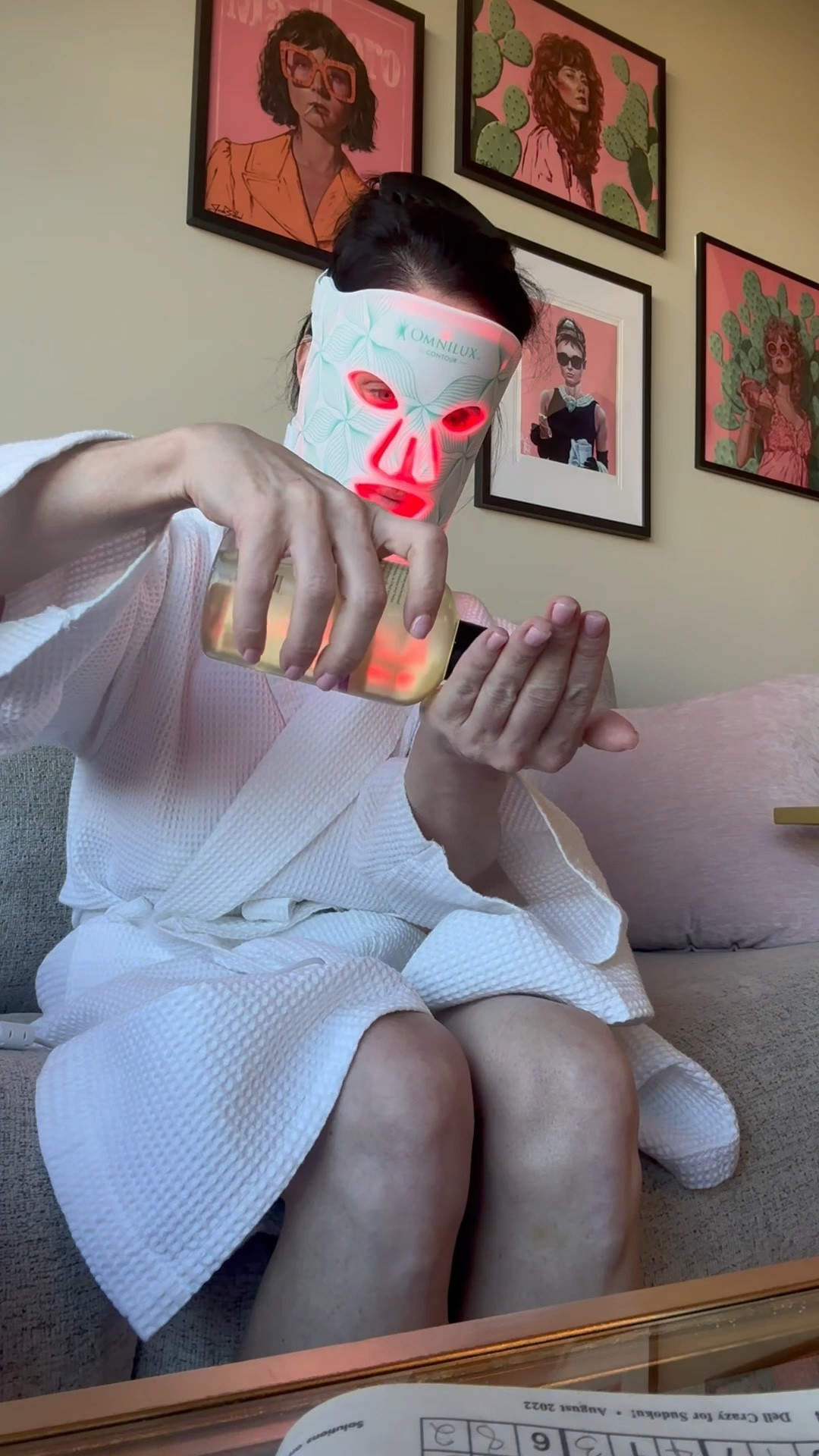 Post shower body oil, body butter and red light therapy. You gotta do what you gotta do.

#LTKBeauty #LTKOver40