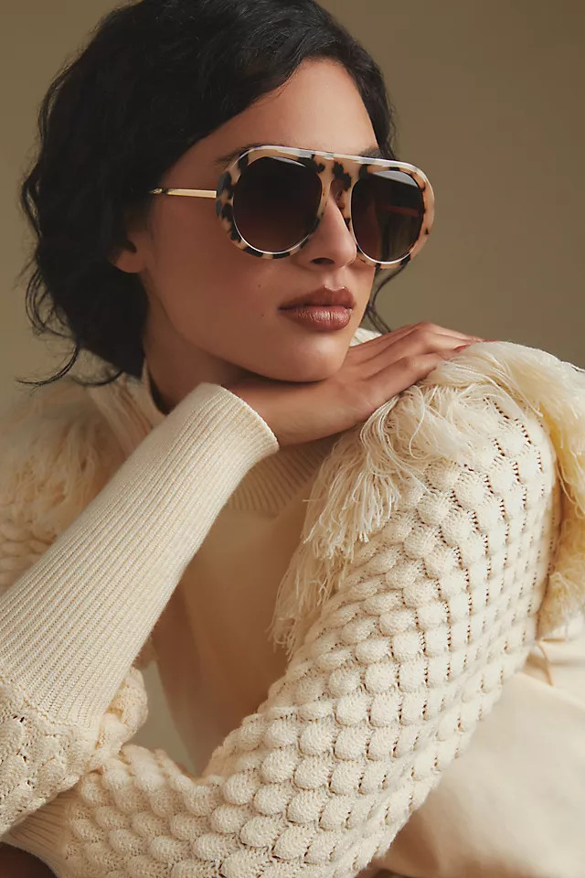 Circle Aviator Sunglasses | Anthropologie (US)