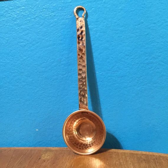 Hammered Copper 1oz Coffee Scoop Measuring Spoon - 8” | Etsy (US)