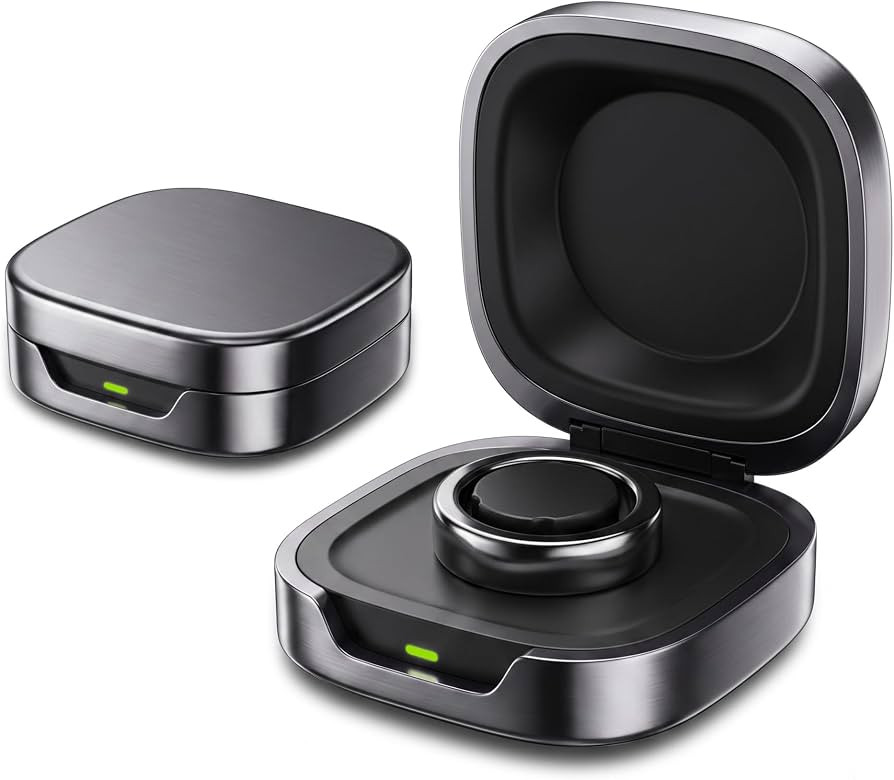 Travel Charging Case for Oura Ring 4 -Size 7, Alloy Portable Charging Case | Amazon (US)