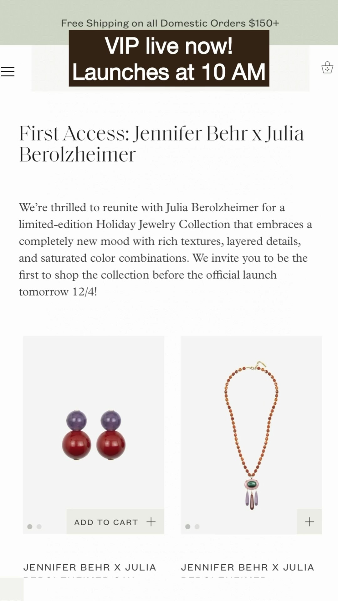 The new Jennifer Behr x Julia Berzolzheimer collection launches today at 10 AM EST and VIP access is already live. These are timeless, elevated pieces you will wear for years to come, not just a season. Classic silhouettes, beautiful details, and the kind of accessories that instantly make an outfit feel special. I’m linking my favorites from the collection. ✨

#LTKHoliday #LTKGiftGuide