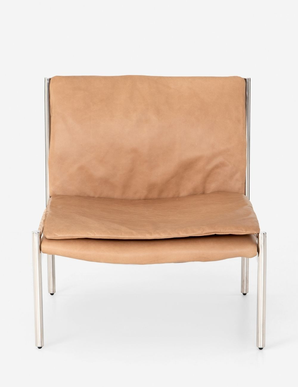 Ronella Leather Accent Chair, Sahara Tan | Lulu and Georgia 