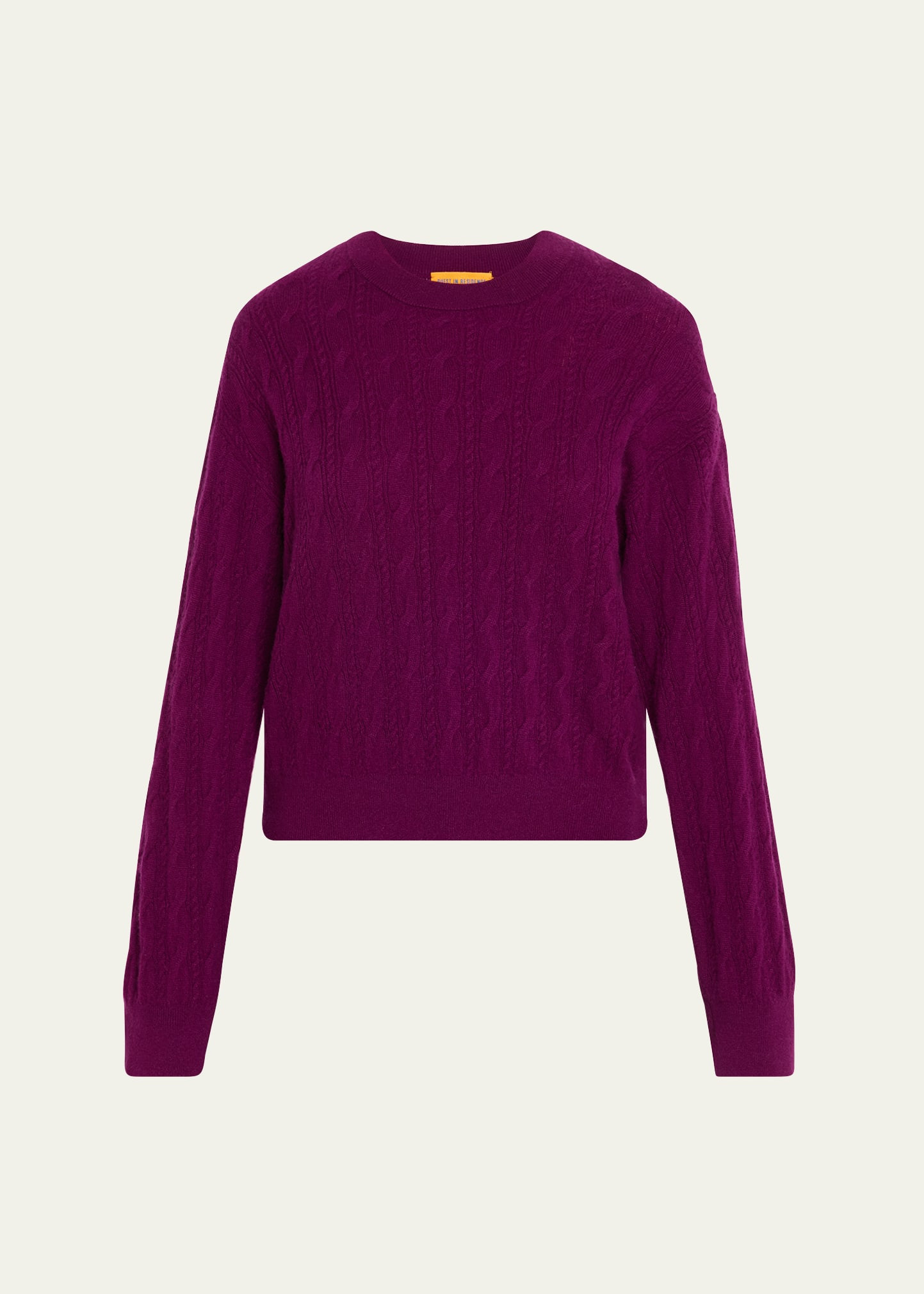 Guest in Residence Cashmere Cable Collegiate Sweater | Bergdorf Goodman