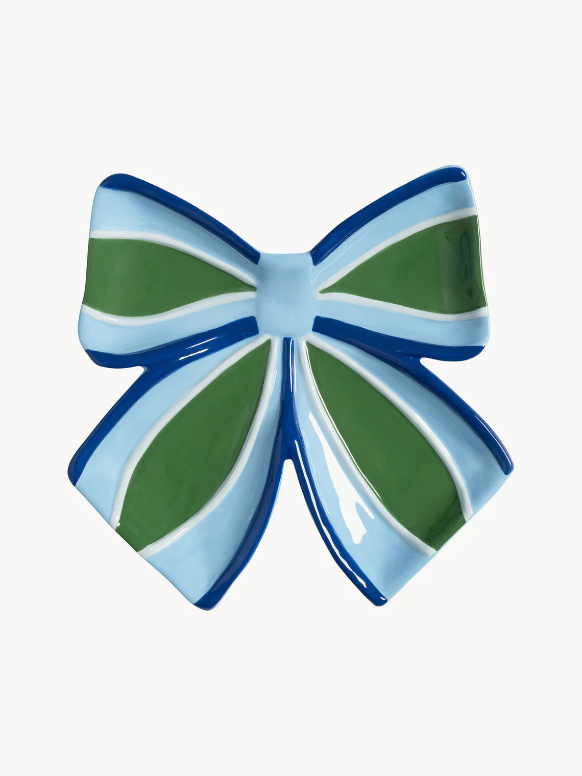 Handbemalte Servierplatte Ribbon aus Dolomit | Westwing EU