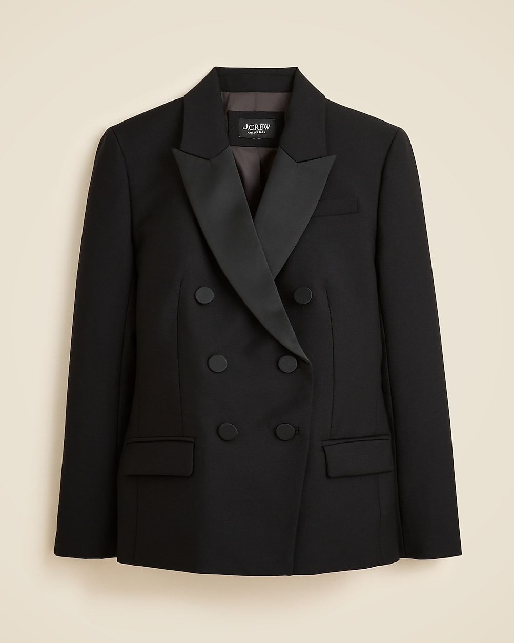 Double-breasted blazer in Italian tuxedo wool | J. Crew US
