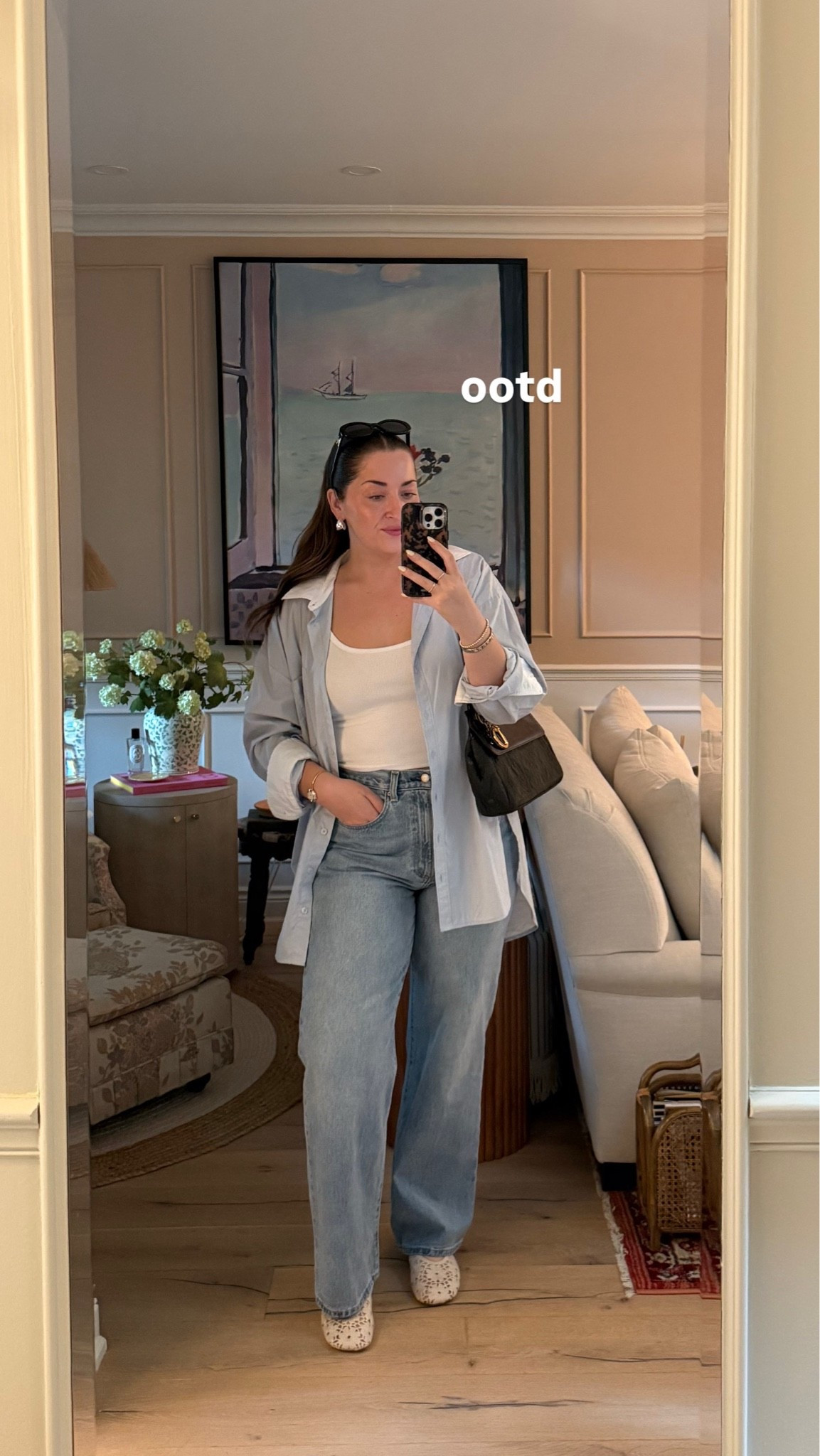Summer outfit / jeans outfit / button down and jeans / ribbed tank / casual outfit / easy outfit 

Sizing: 32 in jeans / L in tank / XL in shirt

#LTKsummer #LTKjeans #LTKmidsize