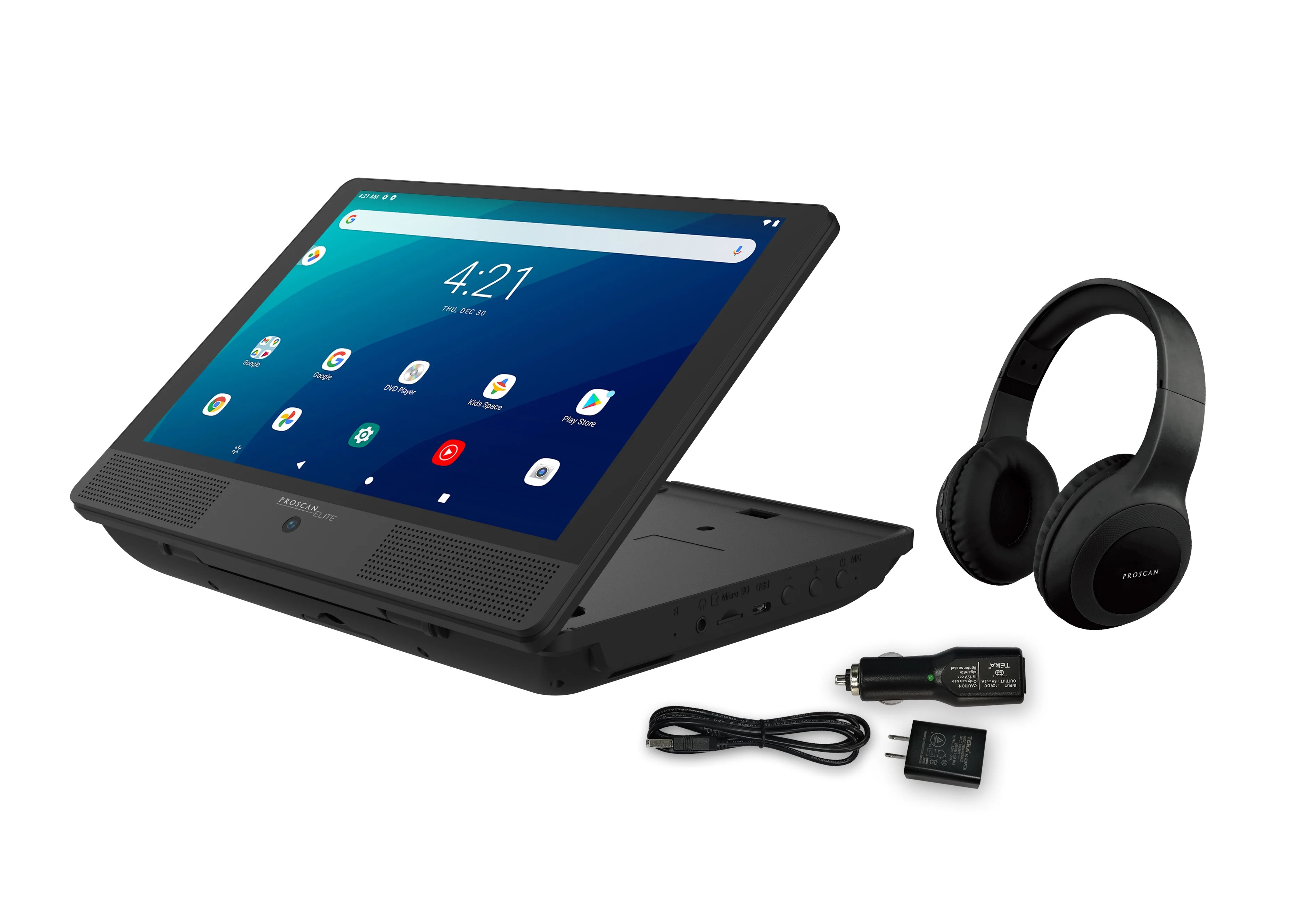 Proscan Elite 10.1" Tablet/Portable DVD Combo With Bluetooth Headphone, 2GB/32GB Storage, Android... | Walmart (US)