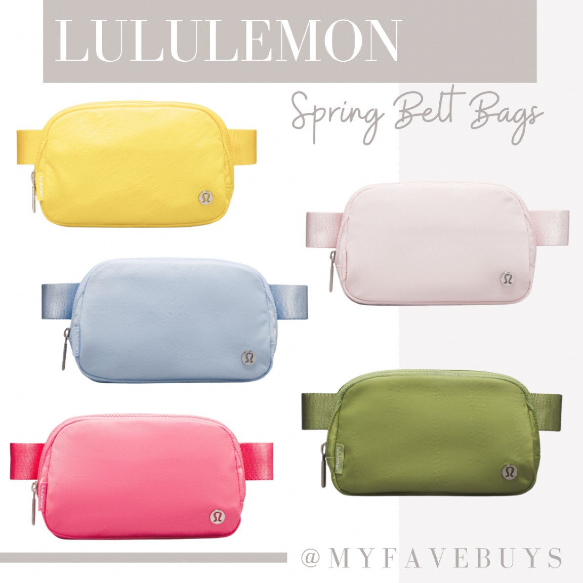 Which spring belt bag color are you loving? #lululemon #beltbag 

#LTKSeasonal #LTKfitness #LTKfindsunder50
