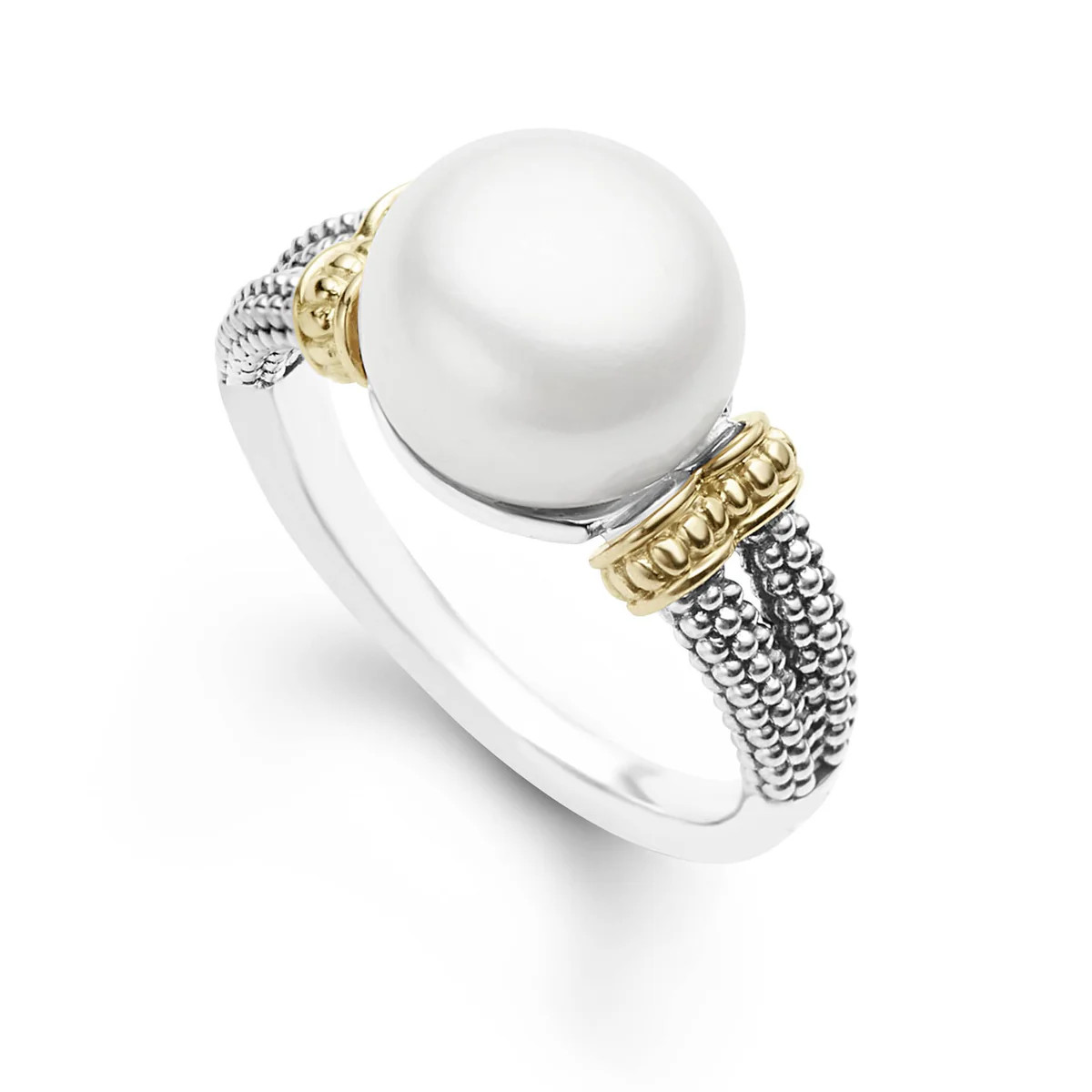 Luna Caviar Pearl Statement Ring | LAGOS