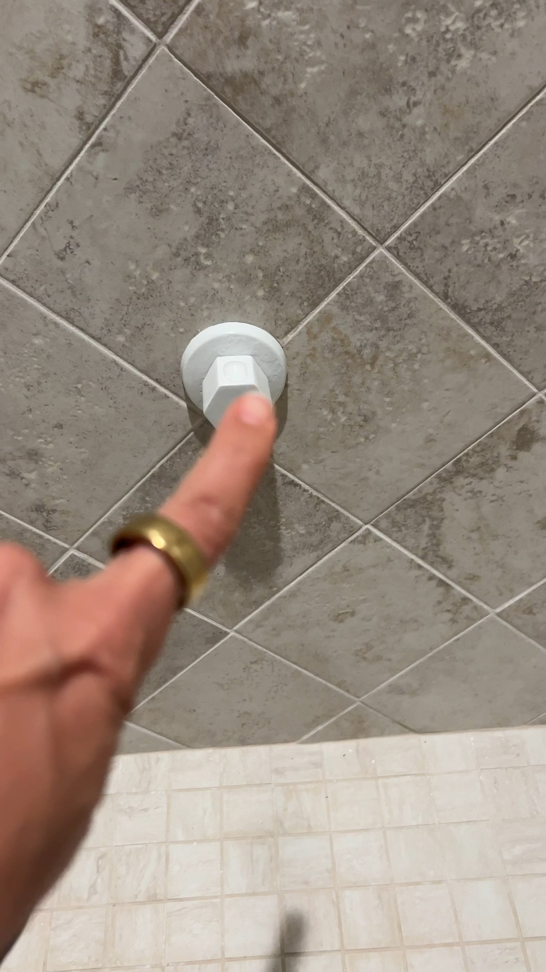 Painting the steam shower spout with appliance paint. Says it’s waterproof so we’ll see it that’s correct. Made to touch up your kitchen appliances.  

#LTKHome #LTKOver40 #LTKFindsUnder50