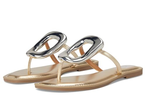 Dolce Vita Women's Jameson Flat Sandal, Gold, 9.5 | Amazon (US)