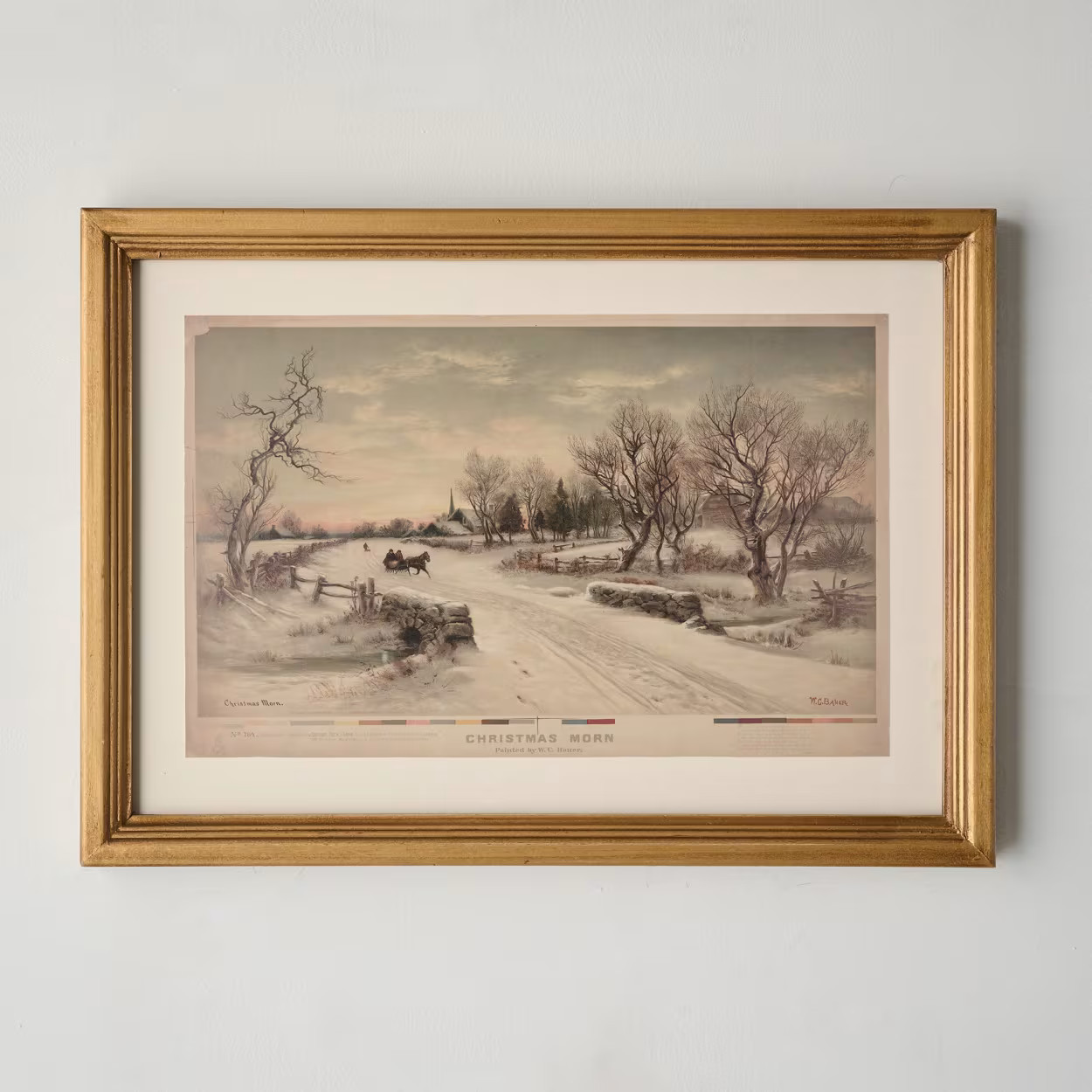 Vintage Christmas Morn Framed Print | Magnolia
