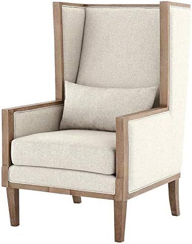 BOWERY HILL Fabric Accent Chair in Linen | Amazon (US)