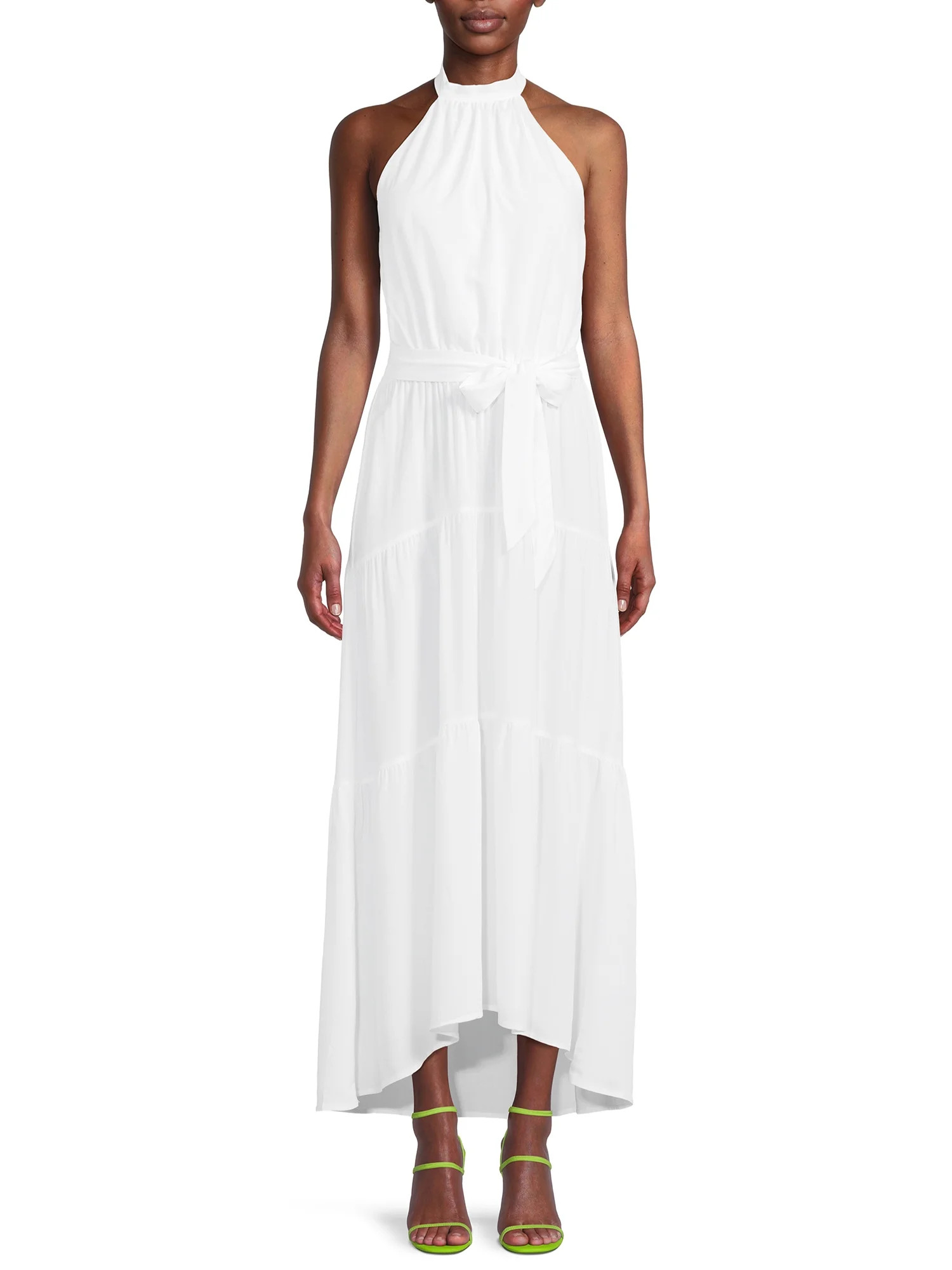Nine.Eight Womens Halter Maxi Dress | Walmart (US)