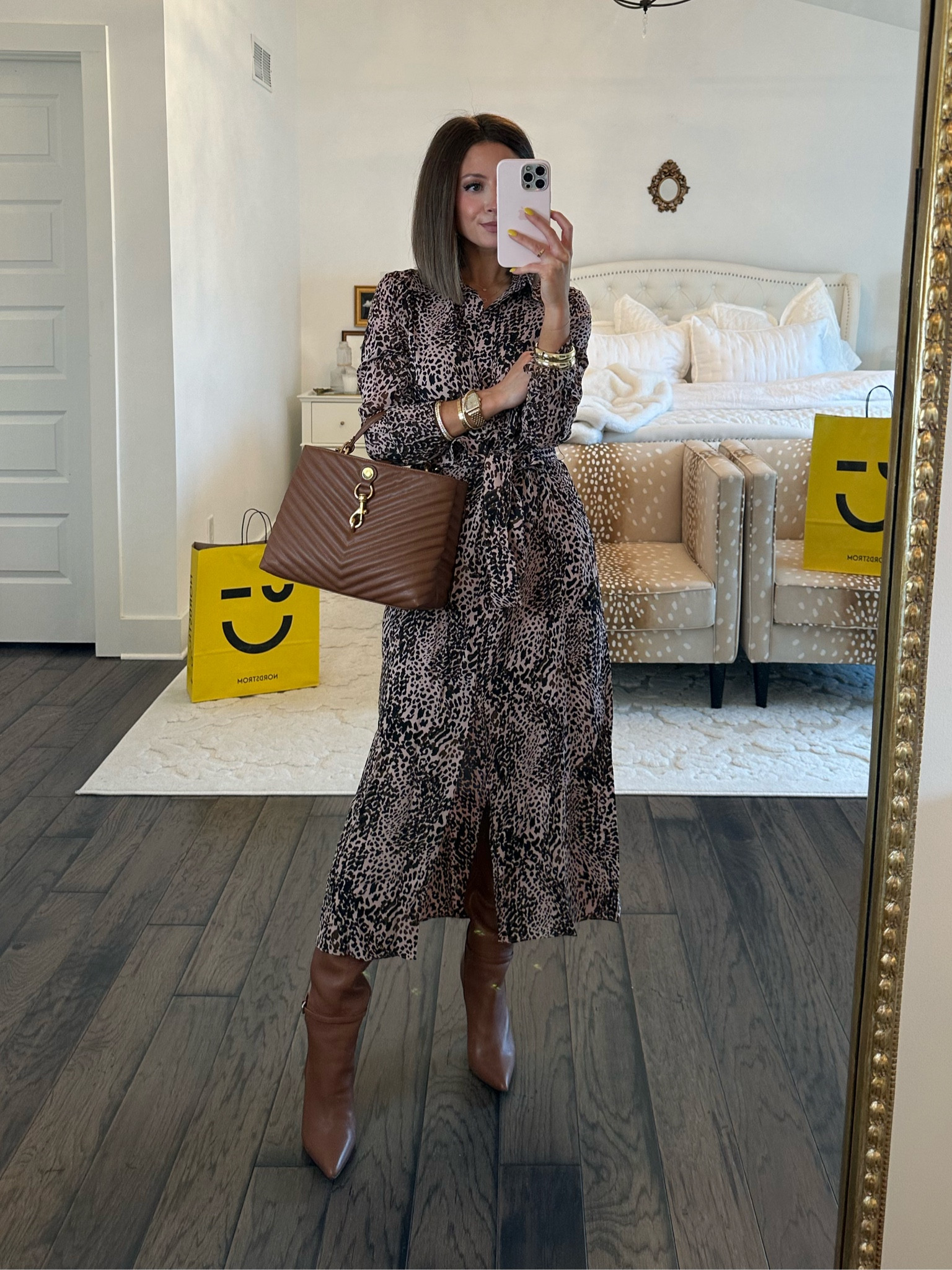 reiss animal print dress (tts, 0)
rebecca minkoff bag
linking this years similar reiss boots (mine ran big)

#LTKstyletip #LTKxNSale #LTKitbag