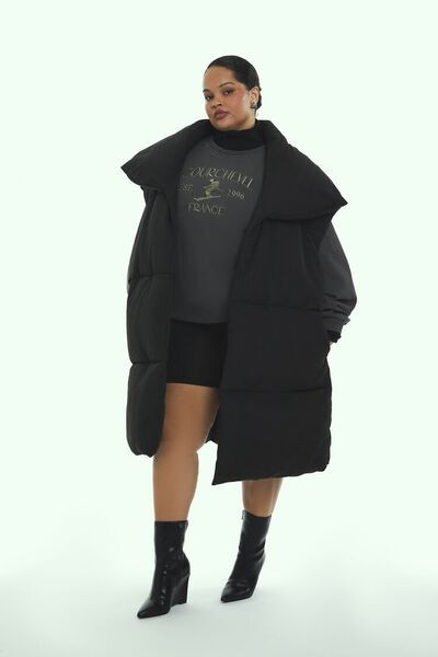 Plus Size Longline Puffer Vest | Forever 21